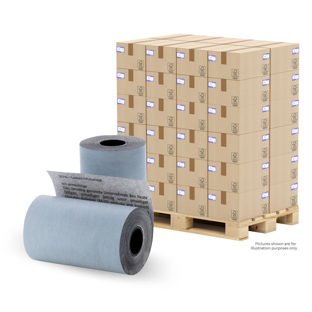 ÖKO - EC Cash 57 mm x 35 mm - 48g/m² + SEPA (50 Rollen) - 1 Palette (Bild 2)