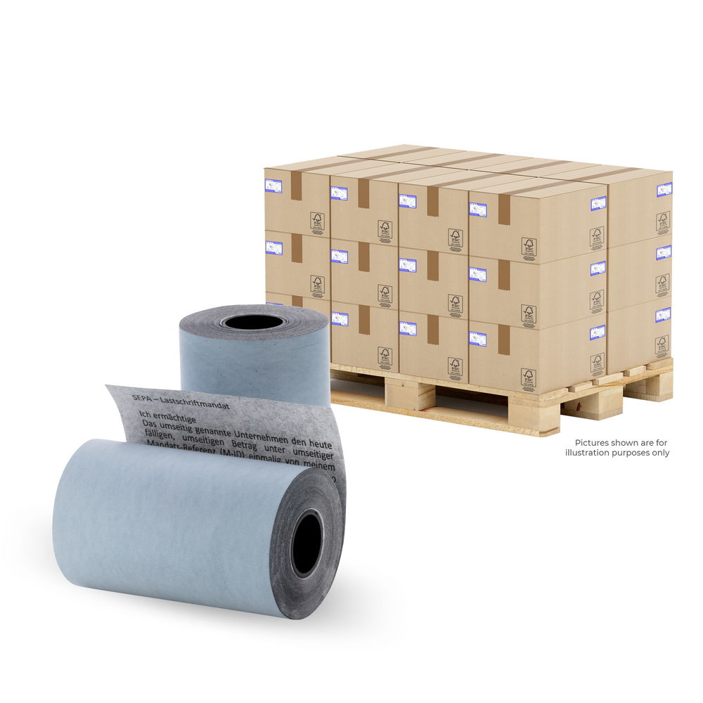 ÖKO - EC Cash 57 mm x 35 m - 48g/m² + SEPA (50 Rollen) - 1/2 Palette (Bild 2)