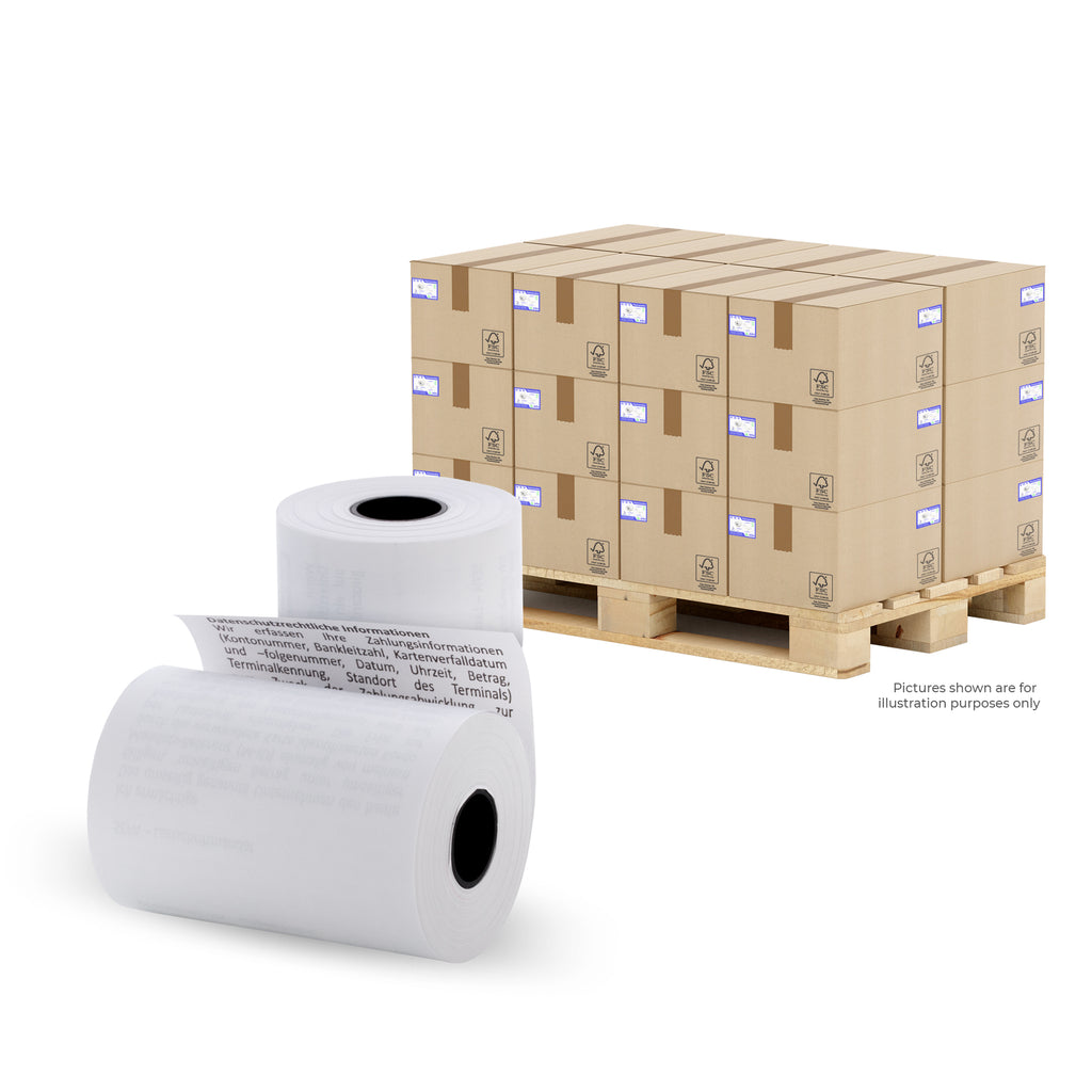 EC Cash 57 mm x 35 mm - 55g/m² + SEPA (50 Rollen) - 1/2 Palette